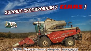 Достойная замена комбайна Нива СК5!Комбайн Nova 340 от Ростселмаш на уборке кукурузы!