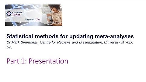 Statistical methods for updating meta-analyses: presentation