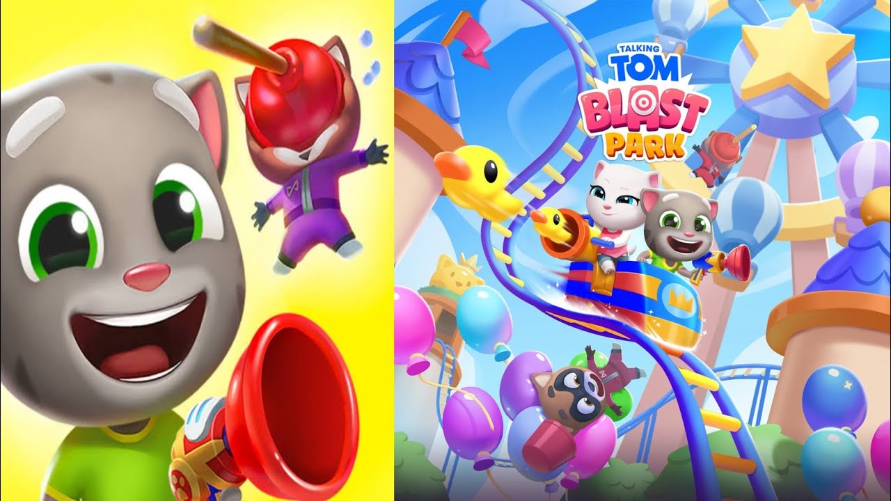 Talking Tom Blast Park New Update 2023 Full Screen Android Pad Gameplay