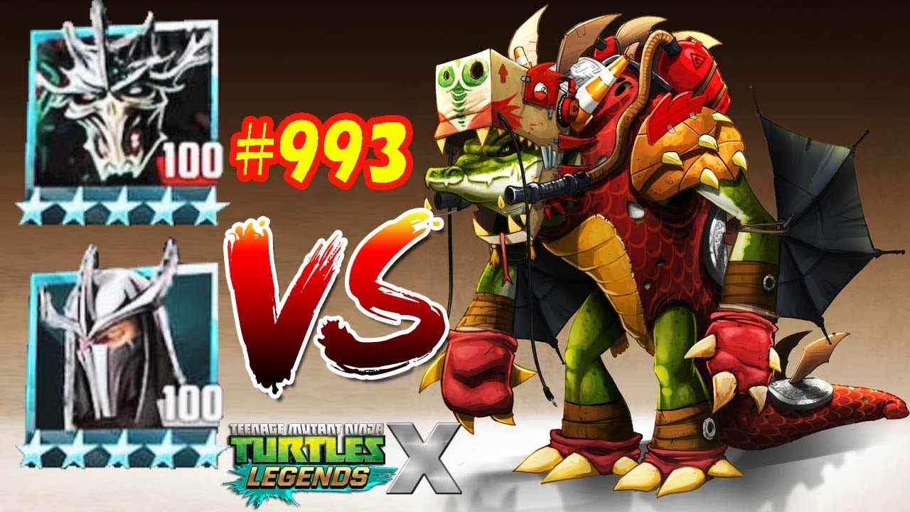 TMNT Legends (Super Shredder VS Shredder) VS Leatherhead 993 (忍者神龟