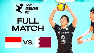 🇮🇩 IDN vs. 🇶🇦 QAT - AVC Challenge Cup 2024 | Pool Play - presented by VBTV