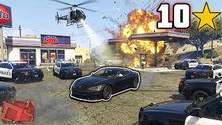 GTA 5 - Gas Station Gang Shootout   Ten Star Escape