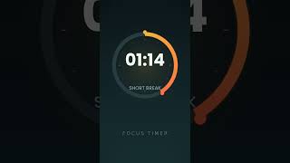 Focus Timer 3Min Short Break Jazz Study Vertical