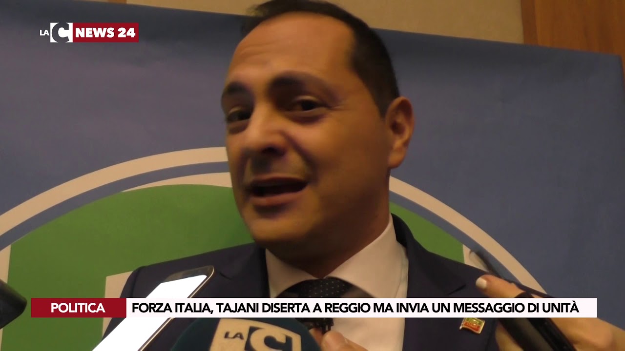 notizie del giorno FORZA ITALIA, TAJANI DISERTA A REGGIO MA INVIA UN MESSAGGIO DI UNITÀ