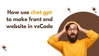 How to add Chat Gpt in Visual Studio Code  Editor | Shad Developers