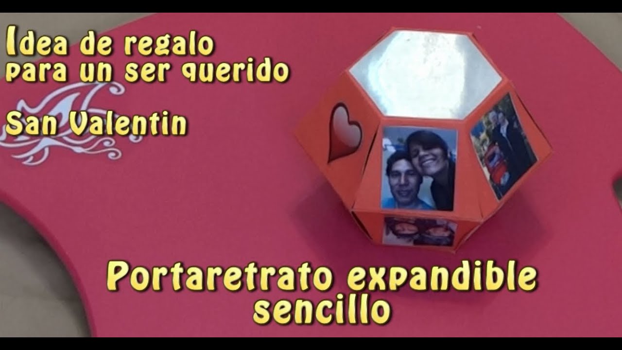 DIY Regalo San Valentin Portaretrato Expandible Sencillo - YouTube