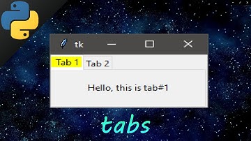 Python tkinter how to add window tabs 📑