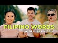 Nicola coughlan  luke newton guess the meaning of filipino words bridgerton interview  ayn bernos
