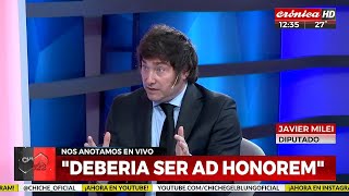 Javier Milei sorteará su sueldo de diputado: 'el dinero del pueblo debe volver al pueblo'