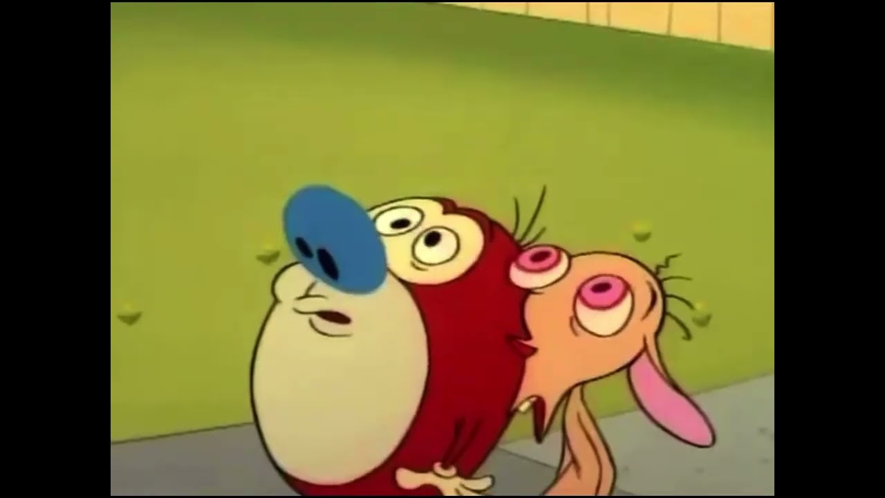 Ren & Stimpy rubber nipple salesman horse scene