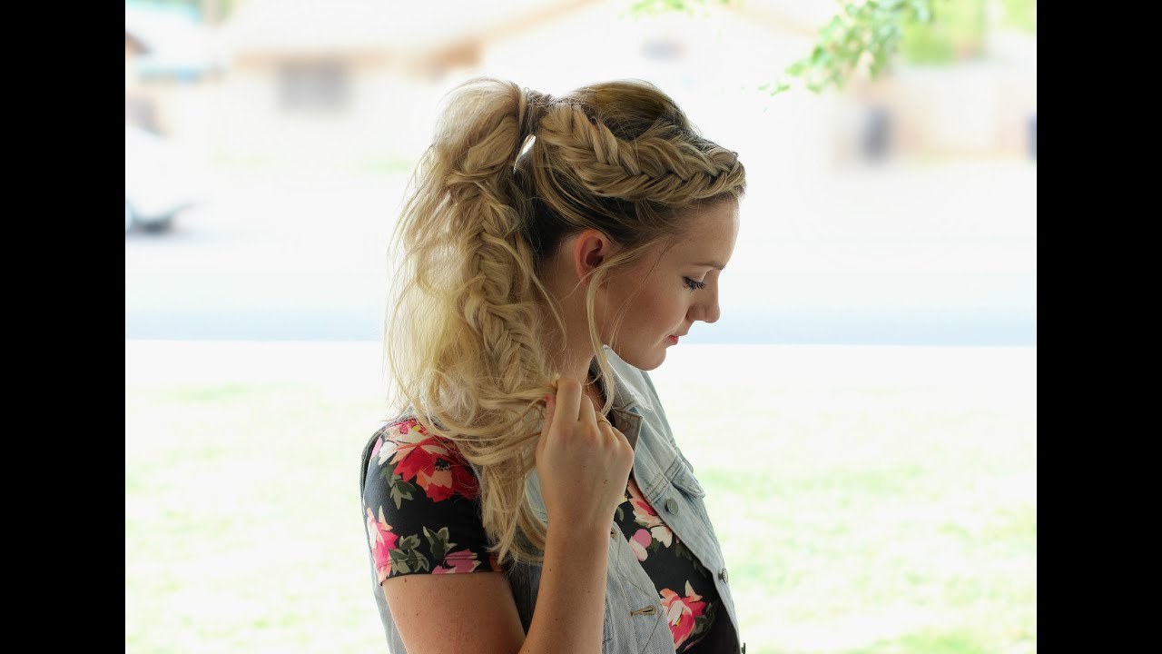 How to: Fishtail Braided Ponytail using Extensions
