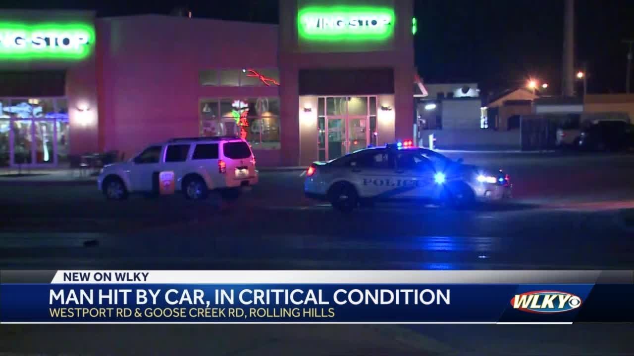 LMPD: Man in critical condition after being hit by car in Rolling Hills ...