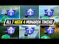 Fortnite All 7 Week 4 Monarch Level Up Tokens Locations Guide