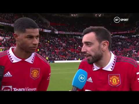 Rashford and fernandes praise their teammates after an inspired derby victory