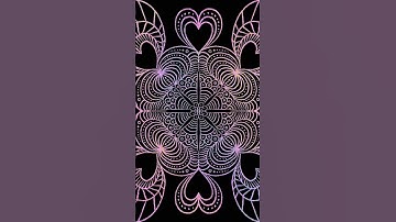 Pattern drawing Timelapse using #procreate. #mandala #pattern #digitalart #timelapse