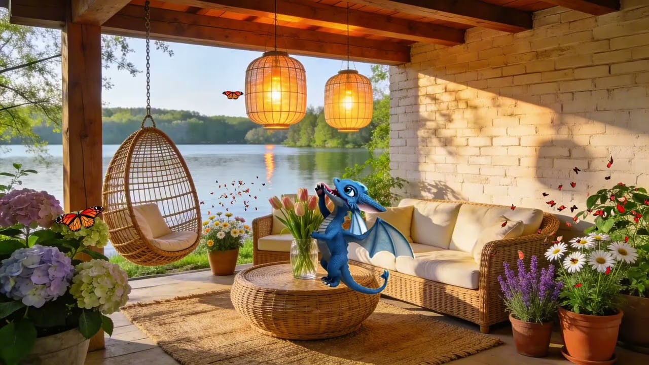 Spring Evening by the Lake 🌸 Soft Piano for Relaxation, Rest & Sleep