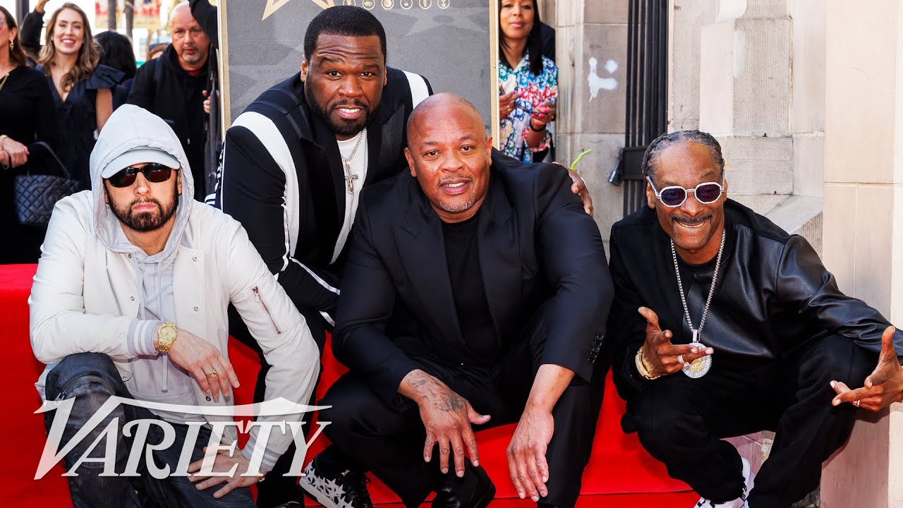 ⁣Eminem, 50 Cent & Snoop Dogg Present Dr. Dre with a Star on the Walk of Fame