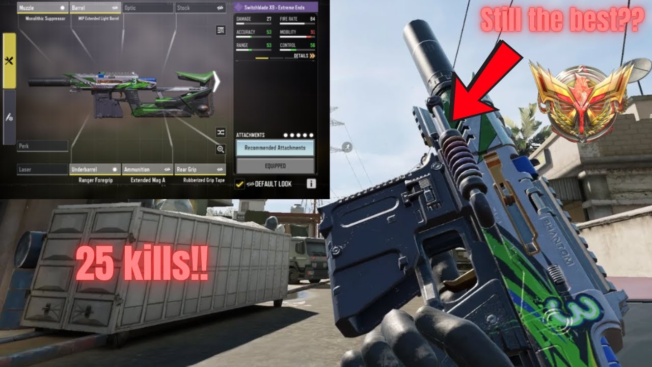 Dominating Legendary Lobbies with the OG Switchblade (25 kills)....  