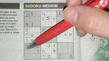 Triple fun today with these Sudokus. (#409) Medium Sudoku puzzle 01-22-2020 part 2 of 3