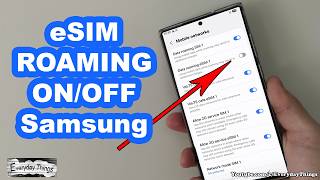 How to Turn On or Off Data Roaming for eSIM on Samsung Phone screenshot 1