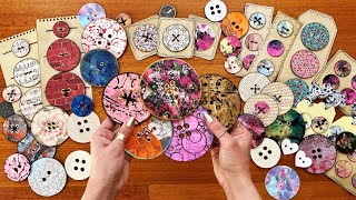 Oversized Paper Button Embellishments
