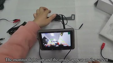 Yakry Y25 5 Inch Touch Button Monitor Wireless Reversing Camera System Two Channels