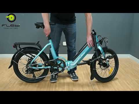 Bicicletta Elettrica Pieghevole Flebi Swan 2022 Turchese