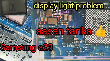 samsung a23 display light problem