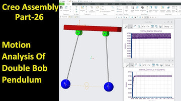 #26 Creo Assembly Design- Motion Analysis Of Double Bob Pendulum
