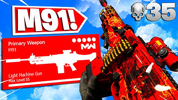 the "M91" LMG is UNSTOPPABLE in WARZONE SEASON 6! (BEST M91 CLASS SETUP/LOADOUT!) NO RECOIL!
