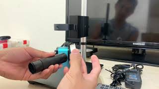 Unboxing Eakins 48MP digital microscope camera 4K HDMI AND INSTALL IT