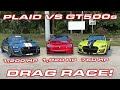 1,200 HP GT500 vs PLAID * Tesla Plaid Model S vs Ford Mustang Shelby GT500s 1/4 Mile Drag Race