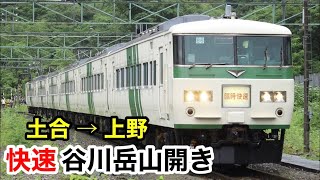 【国鉄185系】快速谷川岳山開き号に乗った！土合→上野