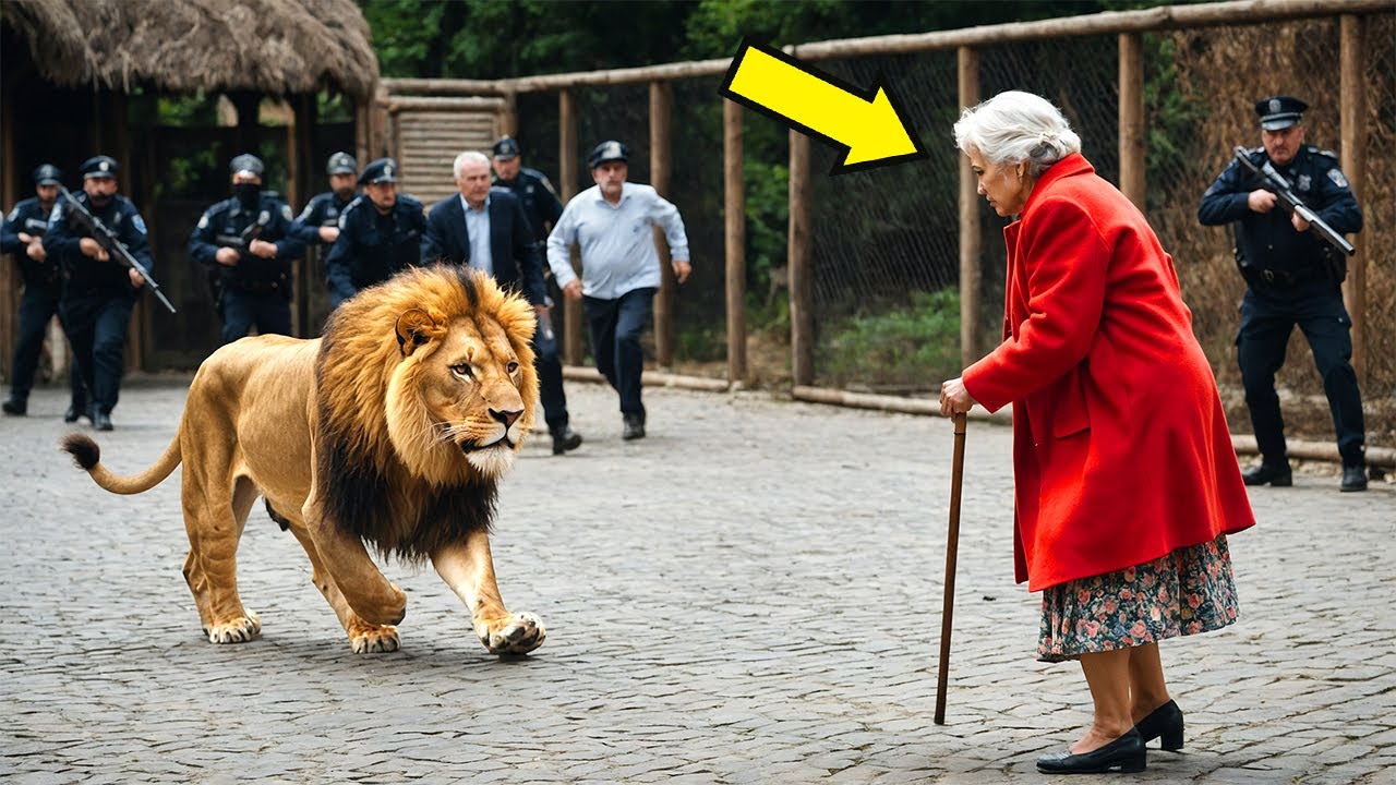 Un lion s’échappe du zoo, une femme âgée refuse de fuir, la suite choque tout le monde...