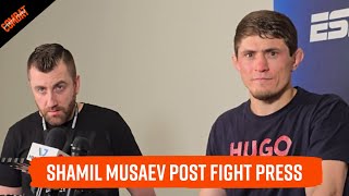 Shamil Musaev Post Fight Press | @PFLMMA 3 2024 Regular Season