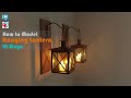 How to Model Hanging Lantern Sconces in Maya | Autodesk Maya Tutorial | Timelapse.