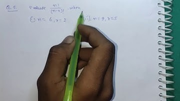 NCERT EX-7.2 Q- 5 Permutation and Combination