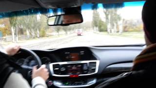 Honda Accord 2013: Реальная динамика V6-3.5 - драйв тест у автодиллера Honda Accord 2013: Реальная динамика V6-3.5 - драйв тест у автодиллера