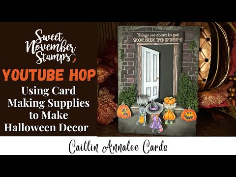 Using Card Making Supplies to Make Halloween Decor | Sweet ...