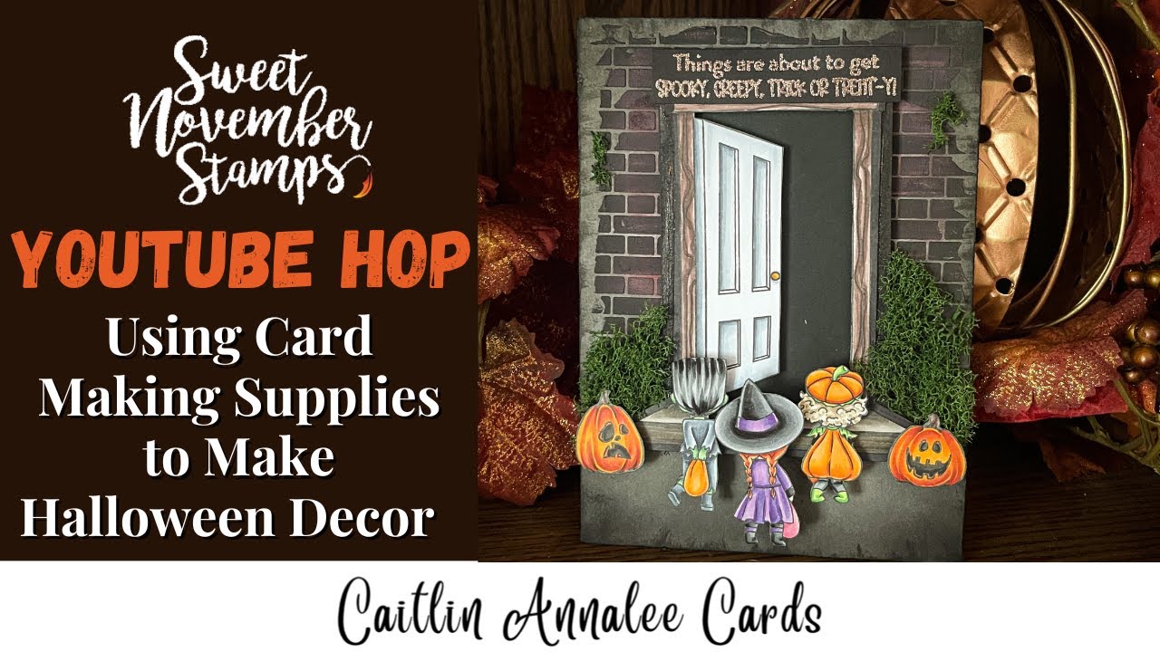 Using Card Making Supplies to Make Halloween Decor | Sweet ...