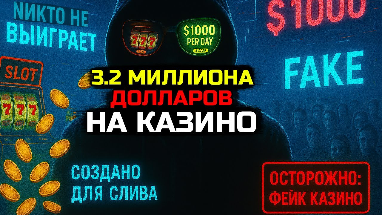⁣3.2 МИЛЛИОНА на фейковых казино. Как вас ОБМАНЫВАЮТ ОНЛАЙН КАЗИНО!