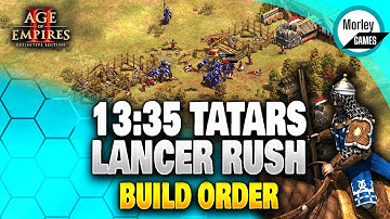 This Tatars Lancer Rush Build Order Gave Me a New High Elo - AOE2 Build order guide