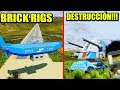 BRICK RIGS - ZEPELIN Vs BAZOOKA, ROBOT DE COMBATE Y CARRERA EXPLOSIVA  | Gameplay Español