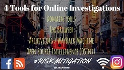 4 Tools for Online Investigations - Internet Investigation Tools 