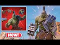 New sakaaran champion hulk skin gameplay in fortnite