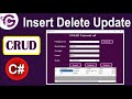 Complete CRUD in C# With SQL | Insert Delete Update Search in SQL using ConnectionString in C#