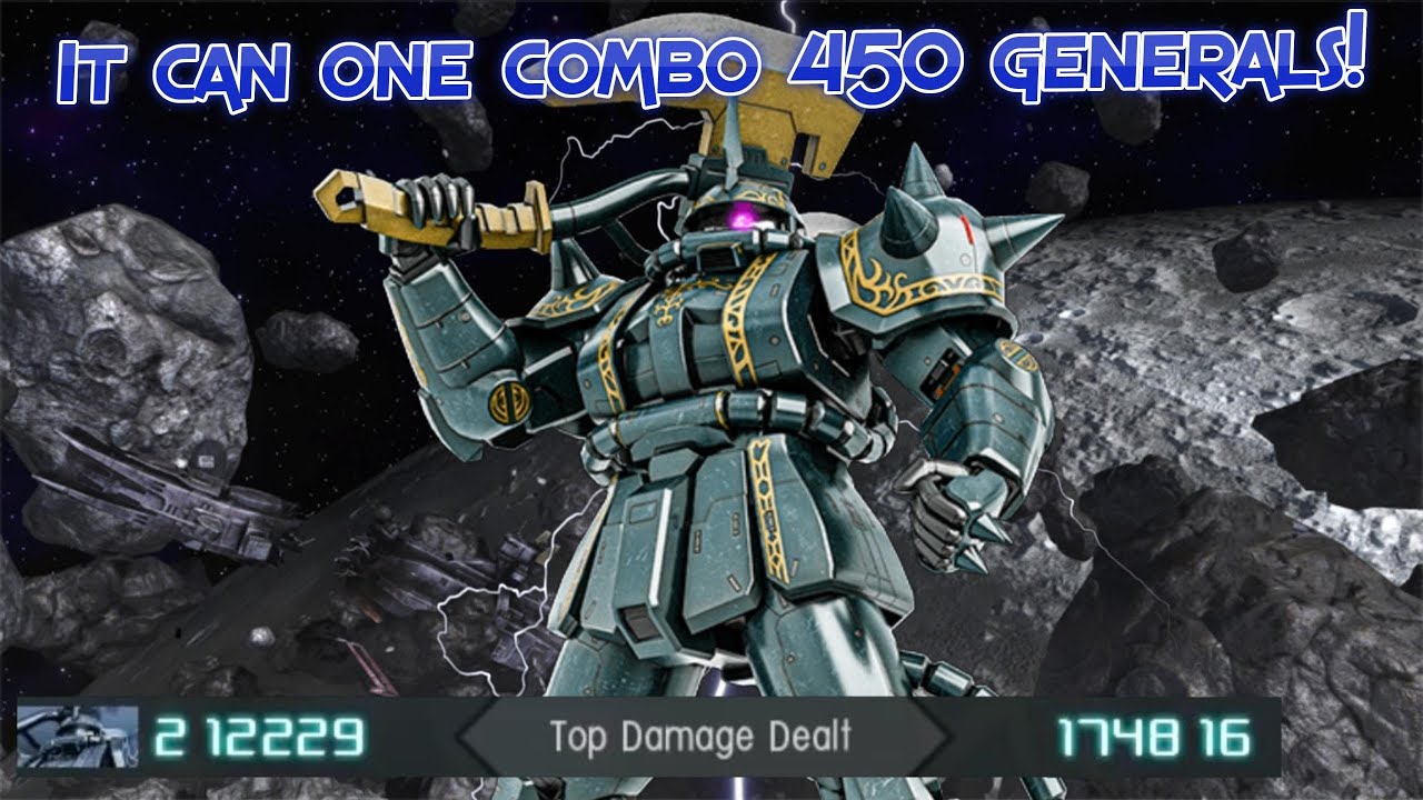 GBO2 Zaku II Dozle Zabi Custom: It can one combo 450 generals