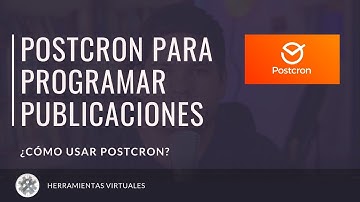 PROGRAMAR publicaciones para FACEBOOK con POSTCRON