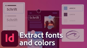 Extract Colors, Fonts and Shapes with Adobe Capture Extension in InDesign 2022