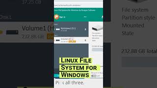 Come aprire un disco BTRFS sul sistema operativo Windows #shorts #short #shortvideo #shortsvideo